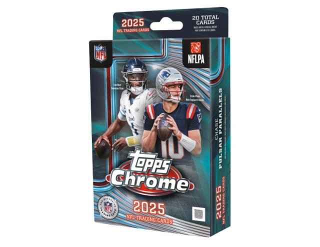 2025 Topps Chrome Football Hanger Box - CardVault Store